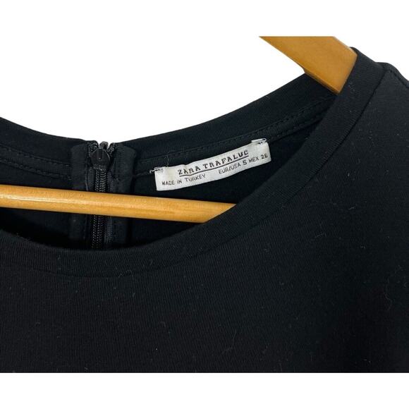 Zara Women’s Romper Pants S Black Long Sleeve Jumper One Piece Small Whimsigoth - Picture 4 of 9